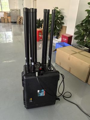 1km 멀티 밴드 차량 휴대 전화 폭탄 드론 VHF UHF GPS 원격 제어 방해기 20-6000MHz VIP 보호