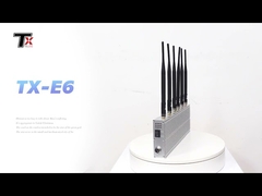 6 Antennas Mobile Phone Signal Jammer High Power For Libraries / Museums